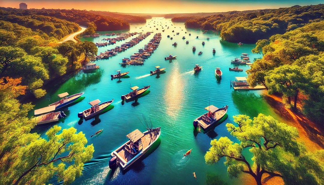 good fishing spots in Houston. Fishing from the shore at Sheldon Lake State Park, surrounded by natural greenery and calm waters."
